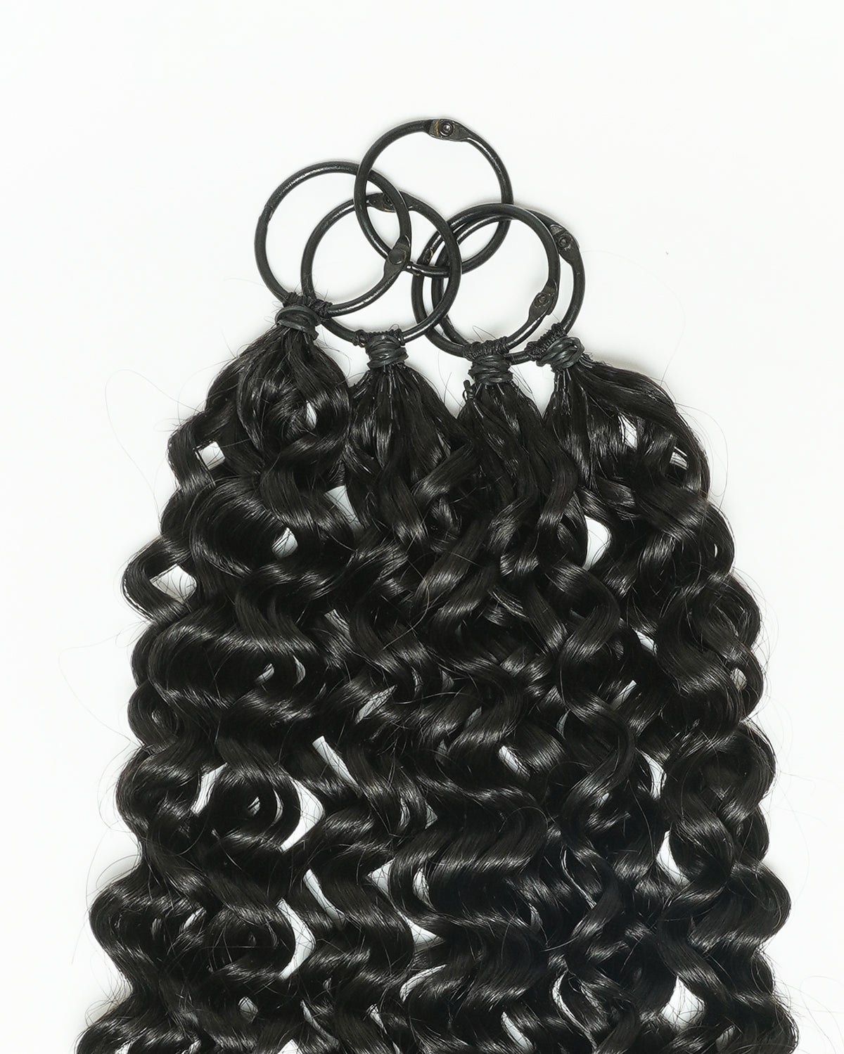 Extensions de cheveux tressés à la main 100 % cheveux humains 18" style plume pour tresses Miracle Knots