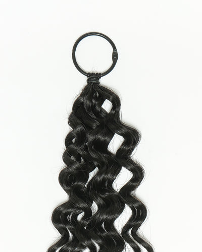 Extensions de cheveux tressés à la main 100 % cheveux humains 18" style plume pour tresses Miracle Knots