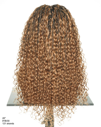 Nami 100% Human Hair Swiss HD Full Lace Water Wave Boho Box Braided Wig