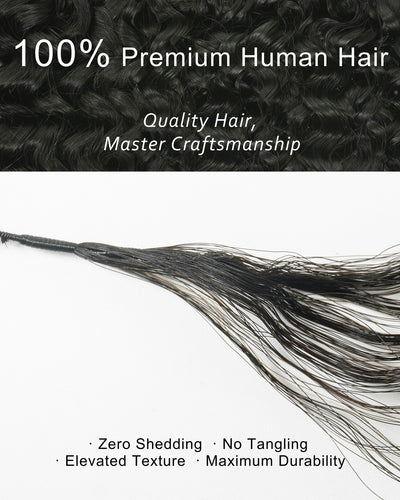 PrimeFlow™ Human Hair Pixie Curly Crochet Hair For Miracle Knots Boho Braids