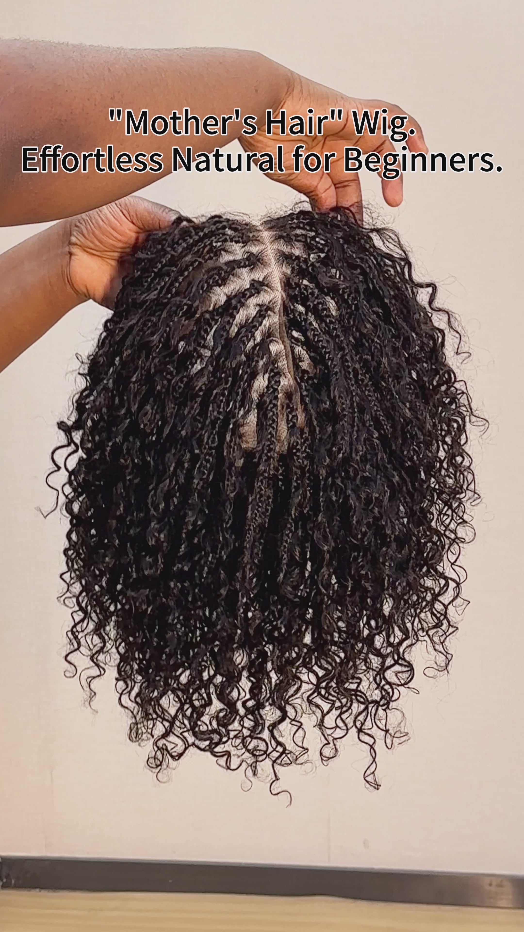 Nami Drawstring Cap Couleur #4 Ondulations naturelles Cheveux humains Bouclés Pré-décolorés Perruque tressée de tresses africaines en boîte bohème sans nœuds avec tulle HD complet