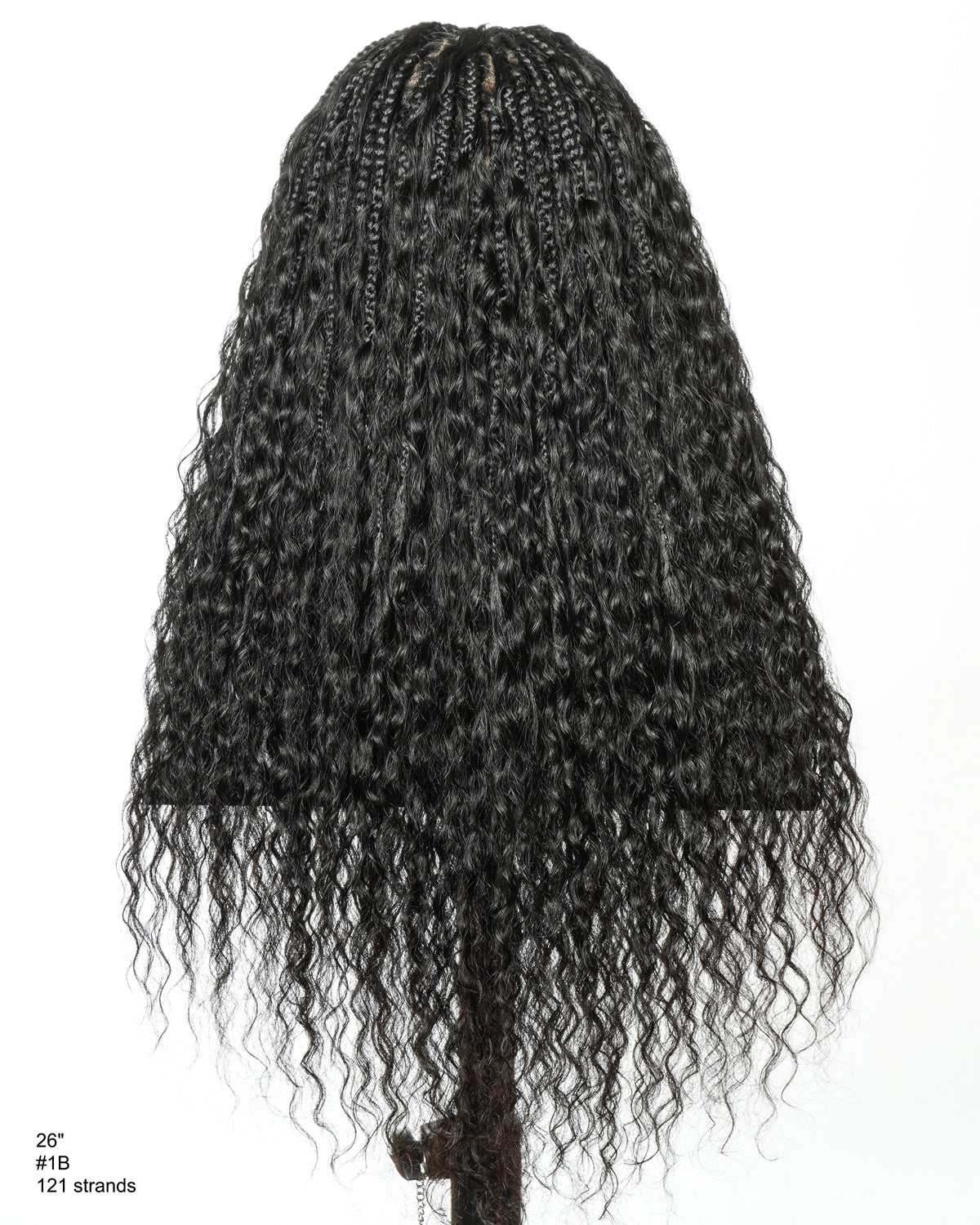 Raina - Perruque tressée Bohème ondulée et humide, adaptée aux petites têtes (bonnet de petite taille pour petite tête)