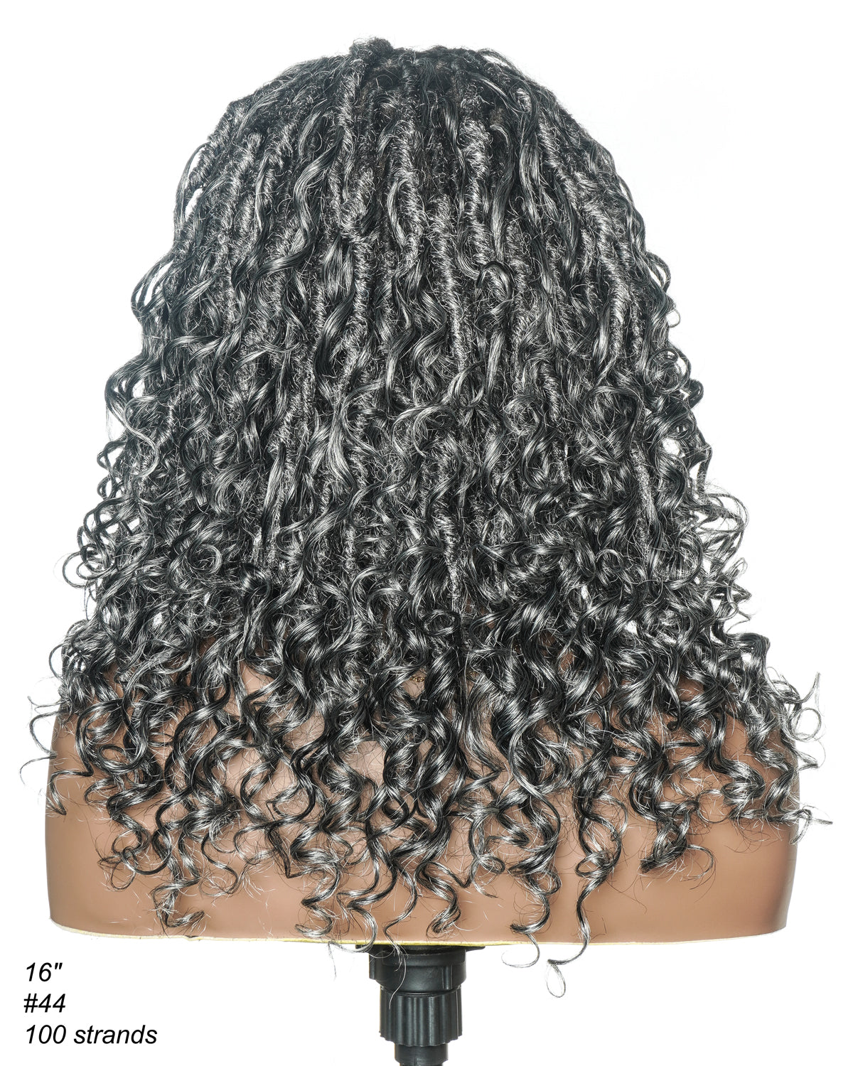 Perruque de Locs Boho sans nœuds en cheveux humains naturels avec boucles Boho et dentelle suisse HD, qualité salon