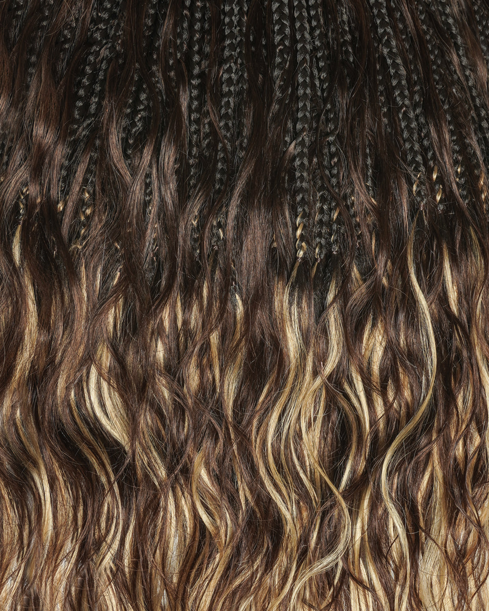 Tresses de style bohème au crochet Ghost Loop™ de 18 pouces avec boucles de cheveux humains