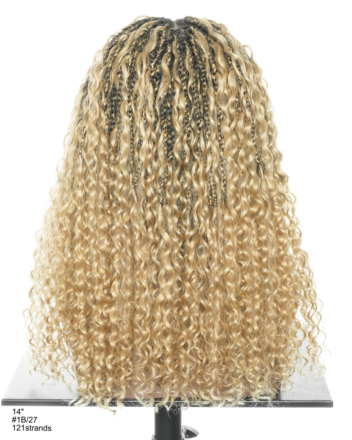 Nami Bob 12" - Perruque tressée de type Water Wave Boho Box JALIZA Slip-On™ (version complète)